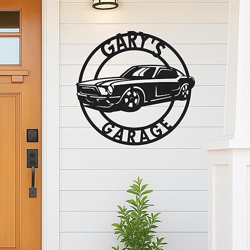 Miniatura 5 de Letrero de metal personalizado para taller de garaje, herramienta personalizada, arte de pared para auto, camión, mecánico, decoración de tienda,