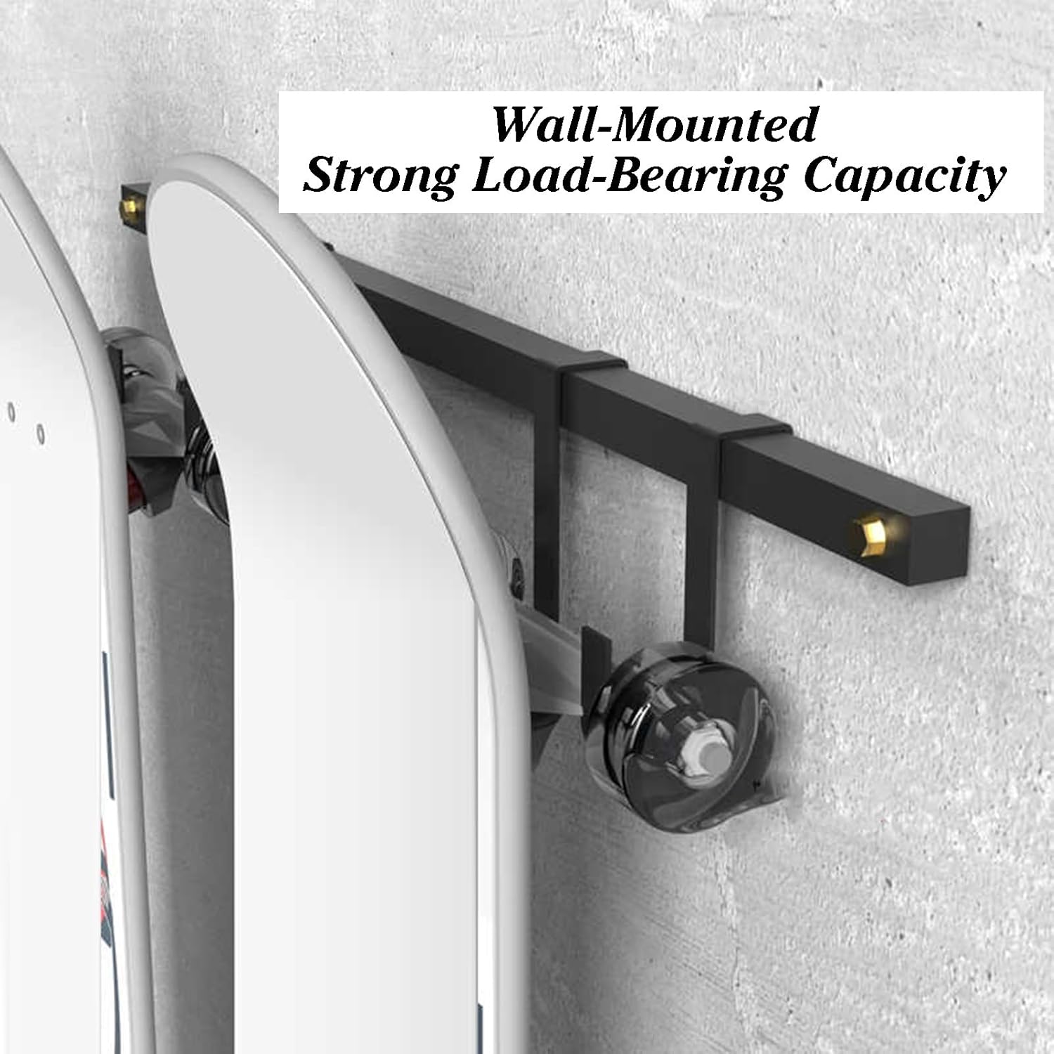 Skateboard Rack,Snowboard Storage Hook, Surfboard Display Rack, Easy to Install, Suitable for Home or Garage(75x10cm)