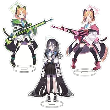 Amazon.co.jp: 3セット ブルアカ アクリルスタンド ブルー