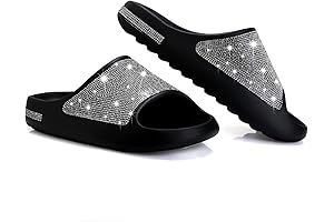 Cloud Slides for Women: Embellished Diamond Slides for a Luxurious Step
