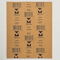 Vista 2 de Mercer Industries 206036D - Hojas de papel granate de 9 x 11, grano 36D (paquete de 50)