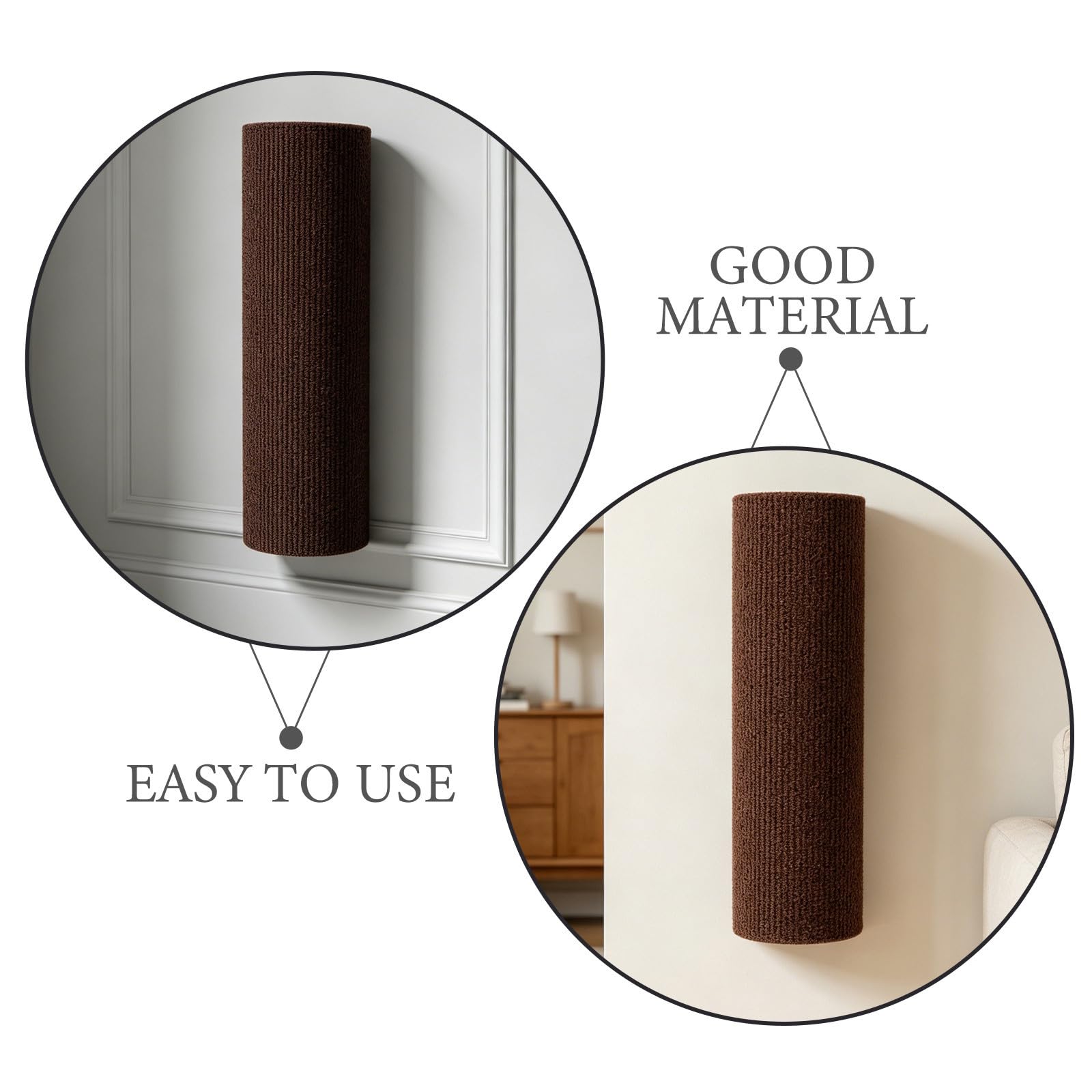 5 Piezas Rascador de Pared para Gatos, Barra DIY Autoadhesiva de Poliéster