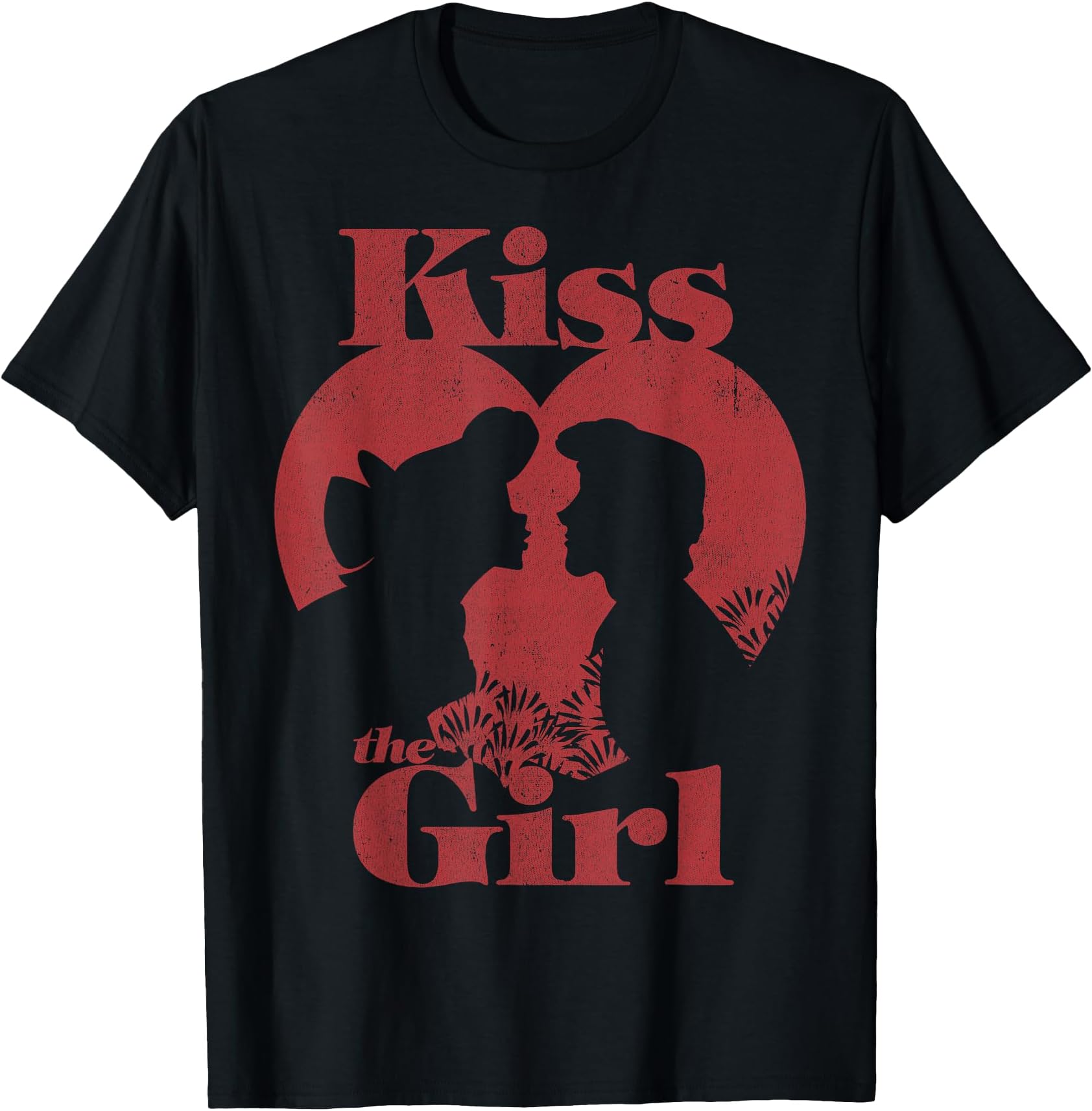 Disney The Little Mermaid Ariel and Eric Kiss The Girl T-Shirt Small