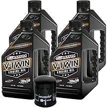 MaximaHiflofiltro VTEOCK21 Synthetic Blend Engine Oil Change Kit for Harley Davidson Twin Cam V-Twin - 4 Quart