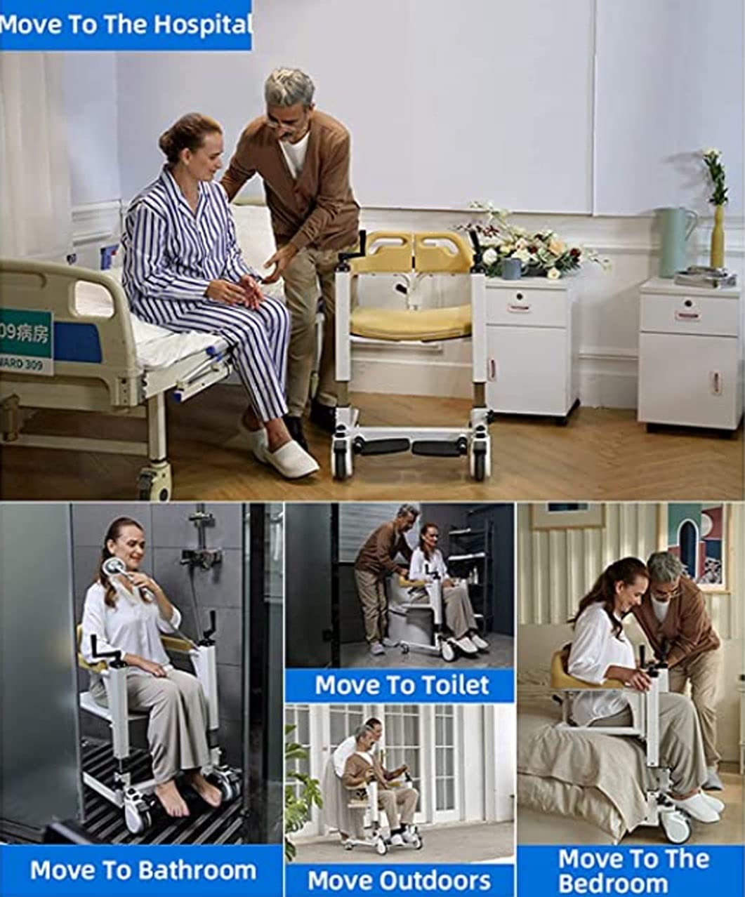 Buy Bathroom Wheelchairs,Seated Patient Lift,Handicapped Elderly