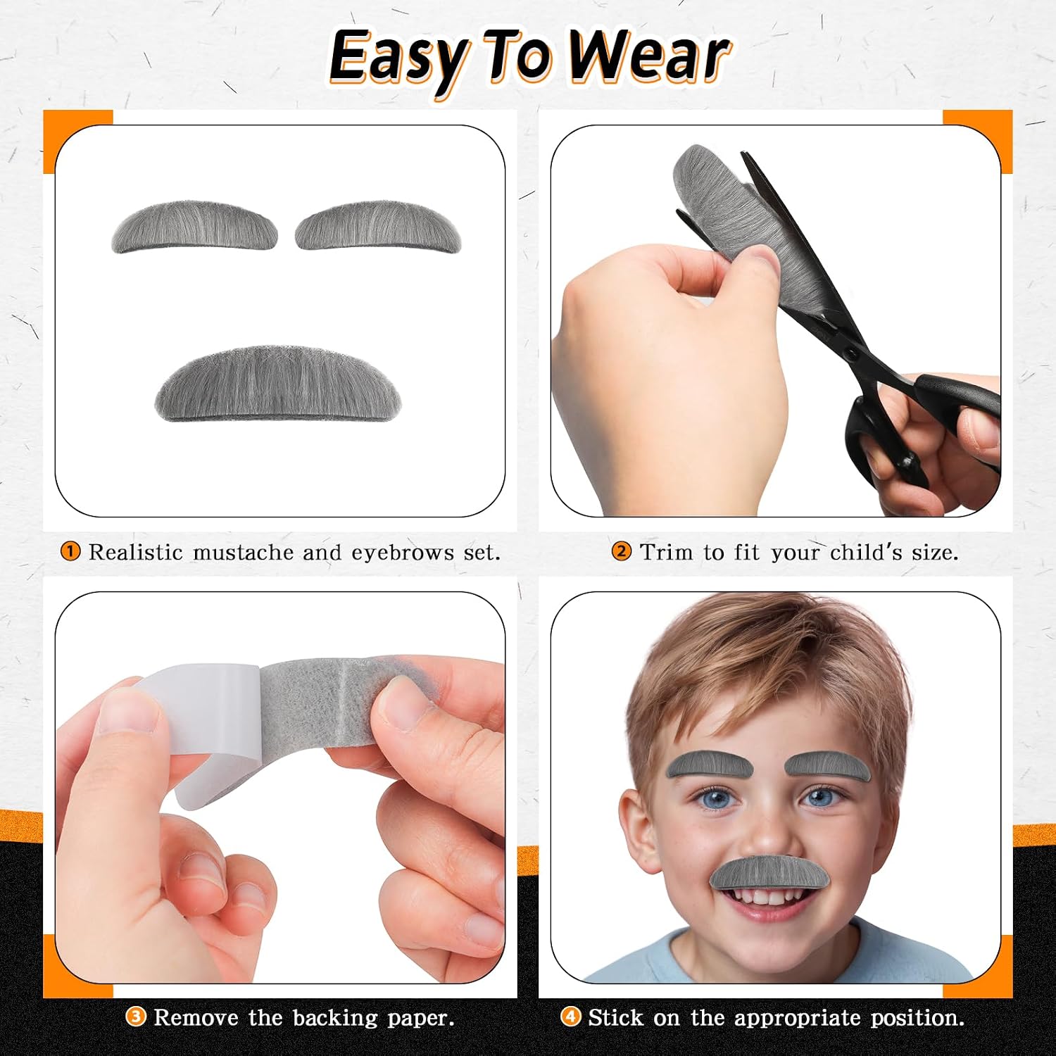 Kids 100 Days of School Dress Up Costume for Boys, Old Man Costume for Kids 5 6 7 8, Old Person Costume for Kid, 9 PCS Grandpa Dress Up Accessories with Hat, Glasses, Mustache, Cane