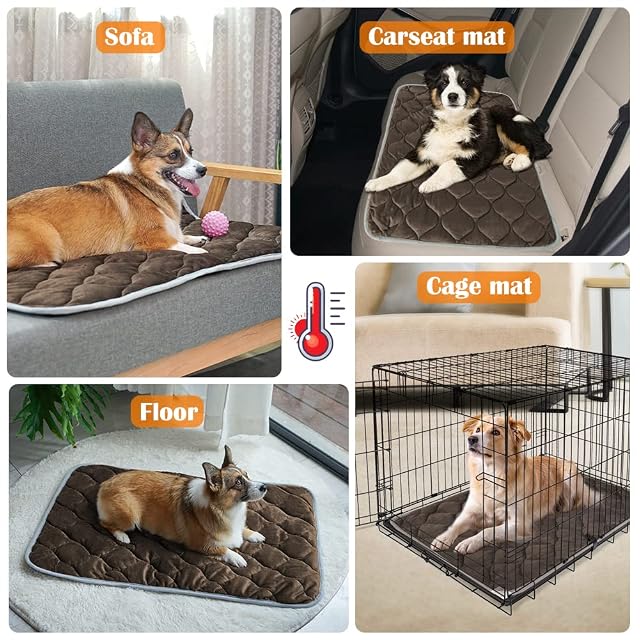 Foto 6 de 8 de ULIGOTA Cama para Gatos autocalentable, Almohadilla térmica para Jaula de Perro