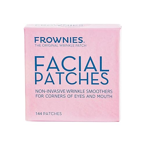Frownies Facial Patches for Wrinkles on the Corner of Eyes & Mouth - Hypoallergenic Anti-Wrinkle Face Tape - Wrinkle Patch to Smooth & Soften Crow’s