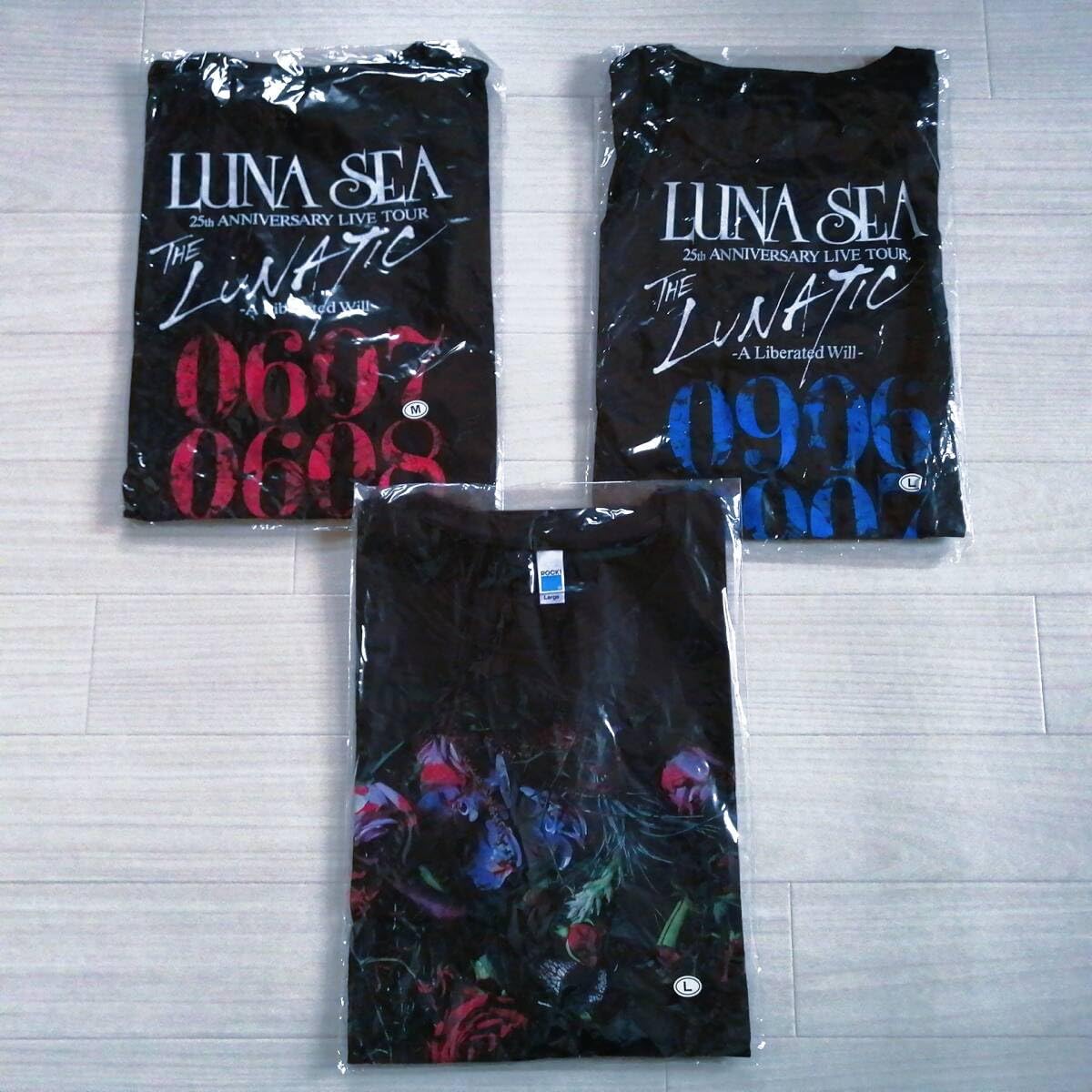 Amazon.co.jp: LUNA SEA C④ 限定 Tシャツ 3枚セット 黒 25th