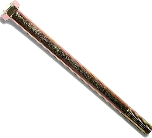 Miniatura 34 de 014973253592 Tornillos hexagonales gruesos de grado 8, 1/2-13 x 4, pieza-4, amarillo