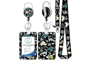 Adorable Dinosaur Lanyard for Credential Display