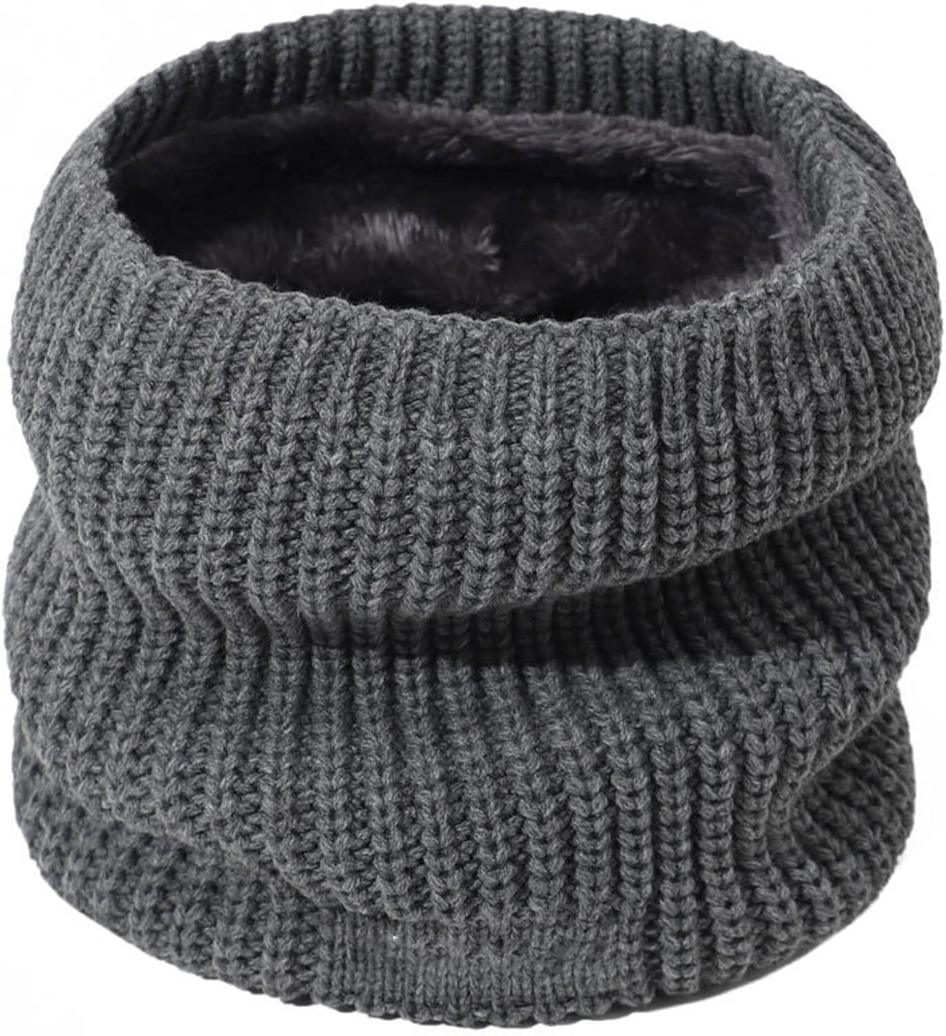 Winter Lined Neck Warmer, Neck Gaiter Circle Loop Scarves for Hiking, or Shoveling (Color : Yellow, Size : 20 * 24cm)