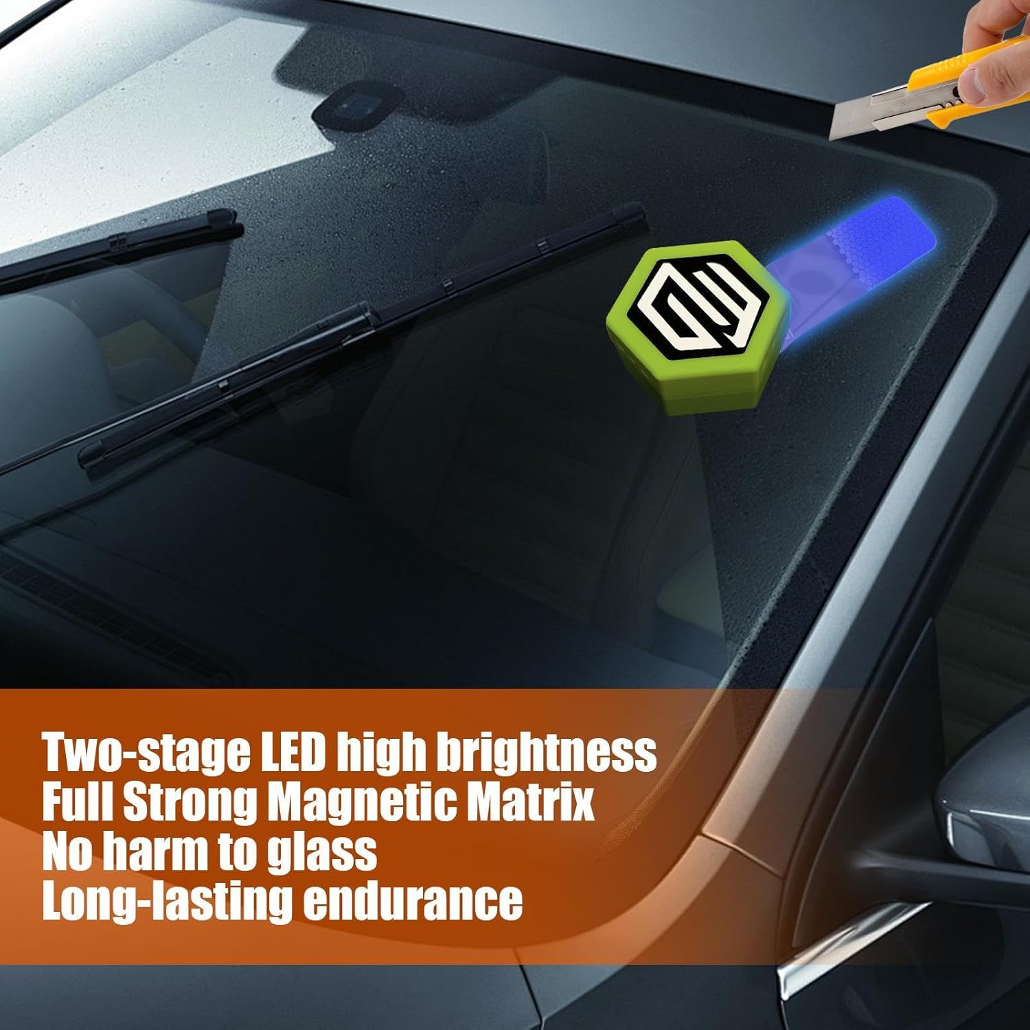 Magnet LED Tinting Light, Precision Window Film Cutting Tool for Automotive Car PPF Paint Protection Installation