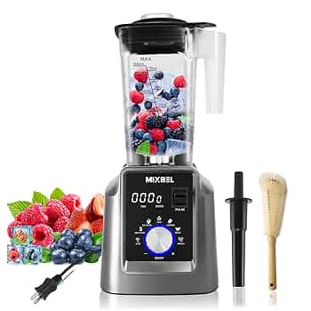 ☆ミキサー ブレンダー 大容量 2L 8枚刃 スピード調整 ブラック Amazon | Kitchen in the box ミキサー ブレンダー 大容量 2L 氷