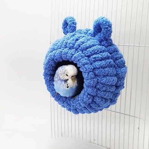 Miniatura 9 de Cama colgante de nido de pájaro cálida de invierno hamaca colgante para acurrucarse cabaña de loros tienda de campaña de juguete jaula de pájaros