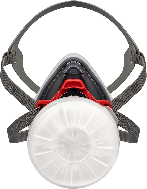 Parcil Distribution T-90 Half Face, Adjustable, Lightweight, Comfortable Respirator Mask with Multi Purpose Protection with Quick Release Filter for All Day Wear