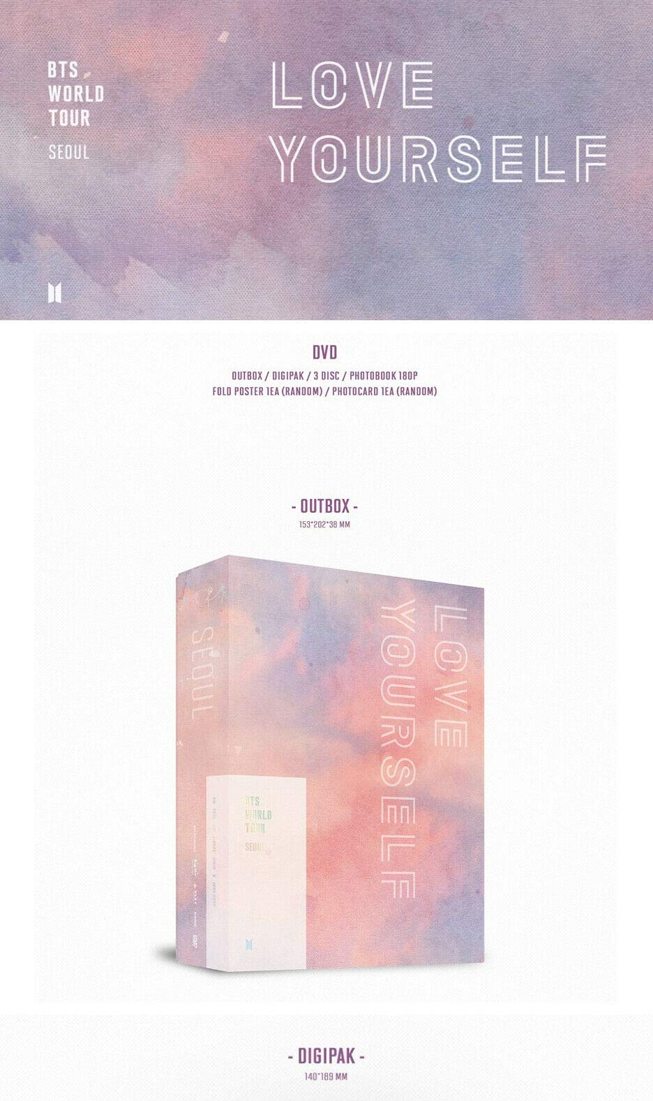 Amazon.com: BTS WORLD TOUR LOVE YOURSELF IN SEÚL 3CD+P.Book+Póster