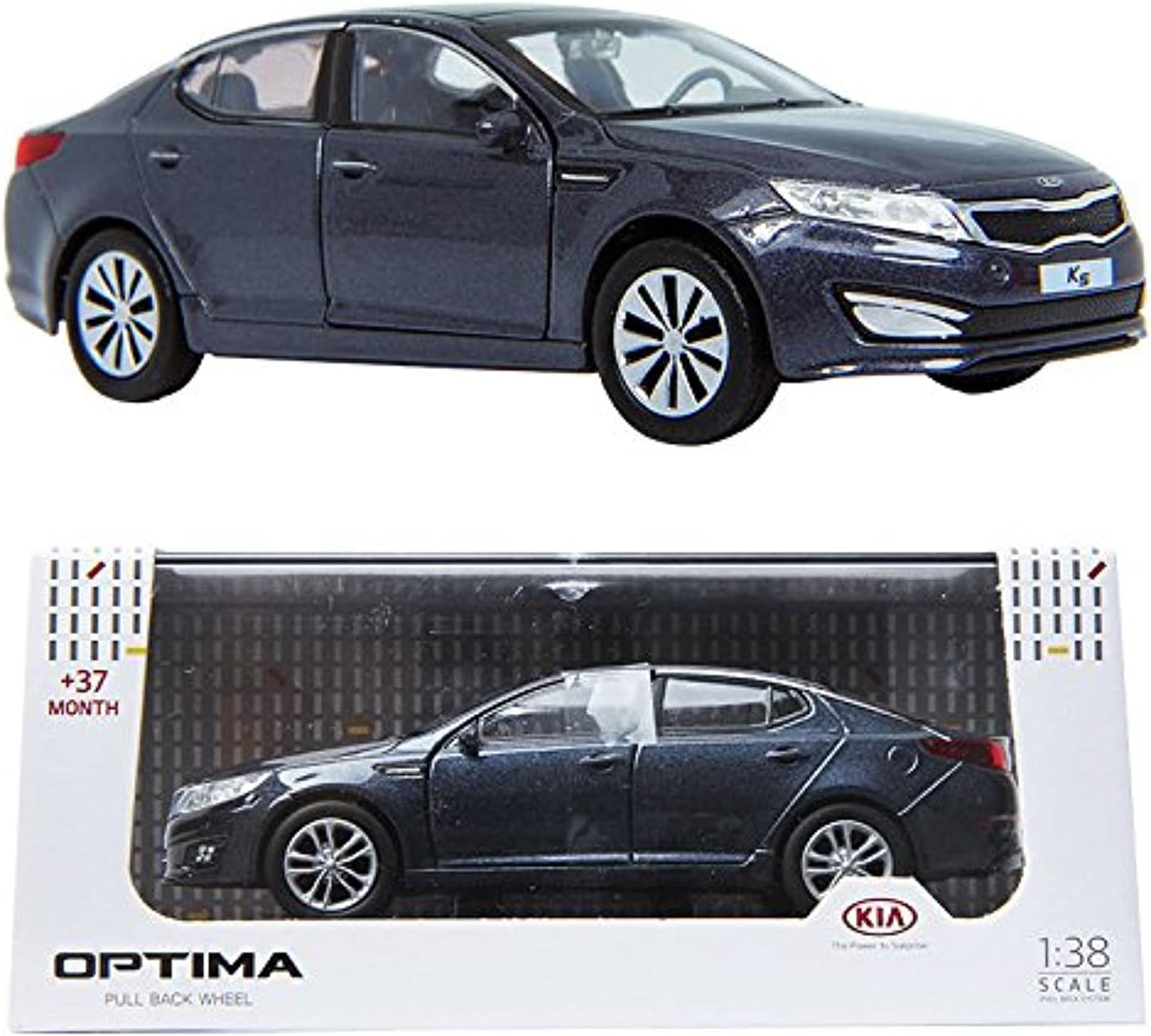 PINO B&D OPTIMA 1:38 Diecast Miniature Display Front Door Gravity BLUE