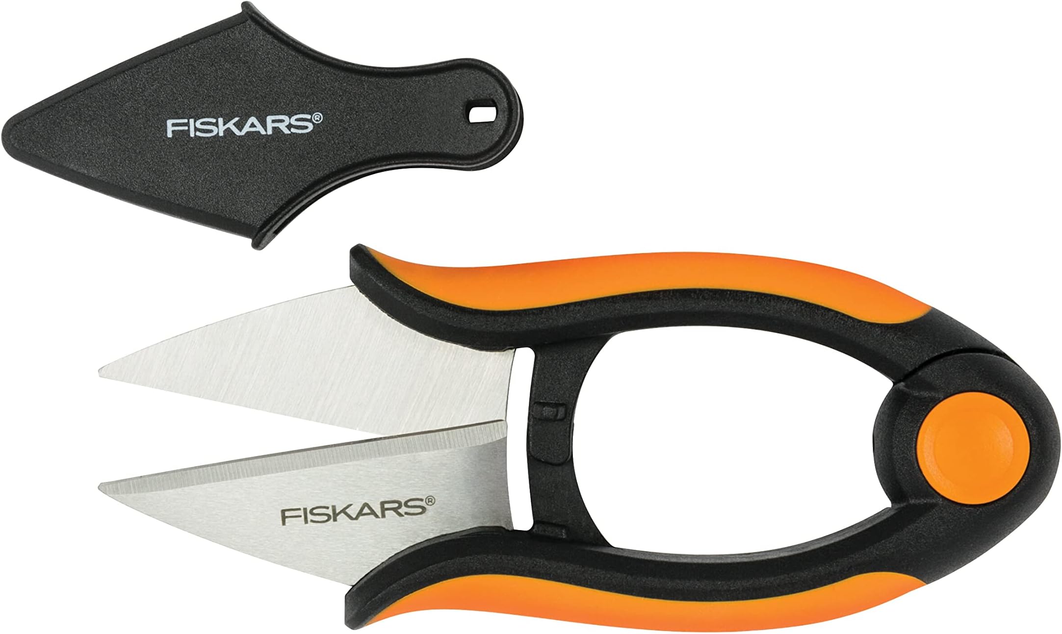herb scissors, length: 12.9 cm, stainless steel blades/plastic handles, black/orange, solid, SP-220, 1063326