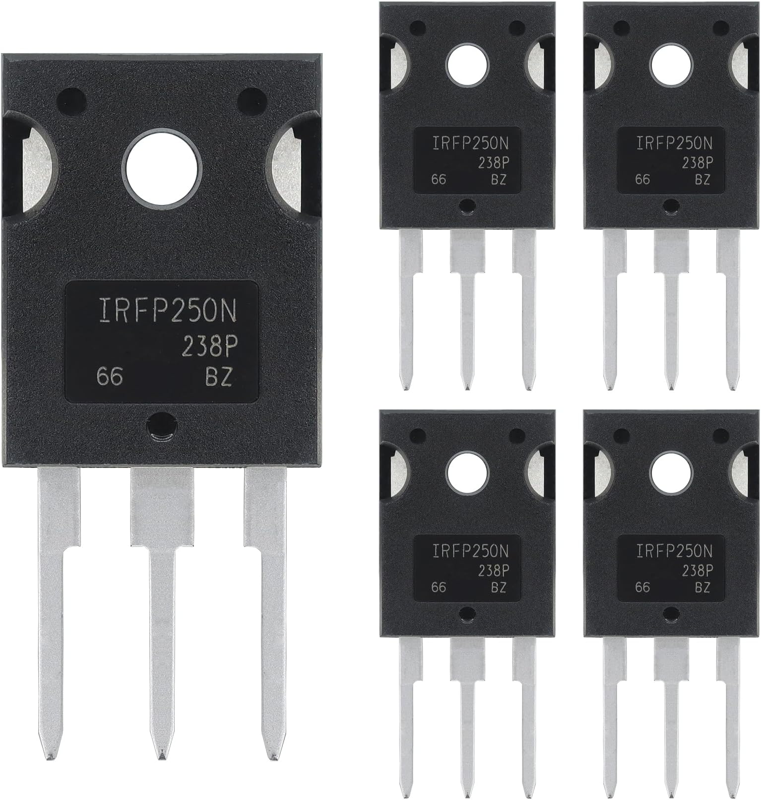 IRFP250 IRFP250N MOSFET Transistors 30A 200V IRFP250NPBF N-Channel Power Mosfets Transistor 30 Amp 200Volt TO-247 (Pack of 5pcs)