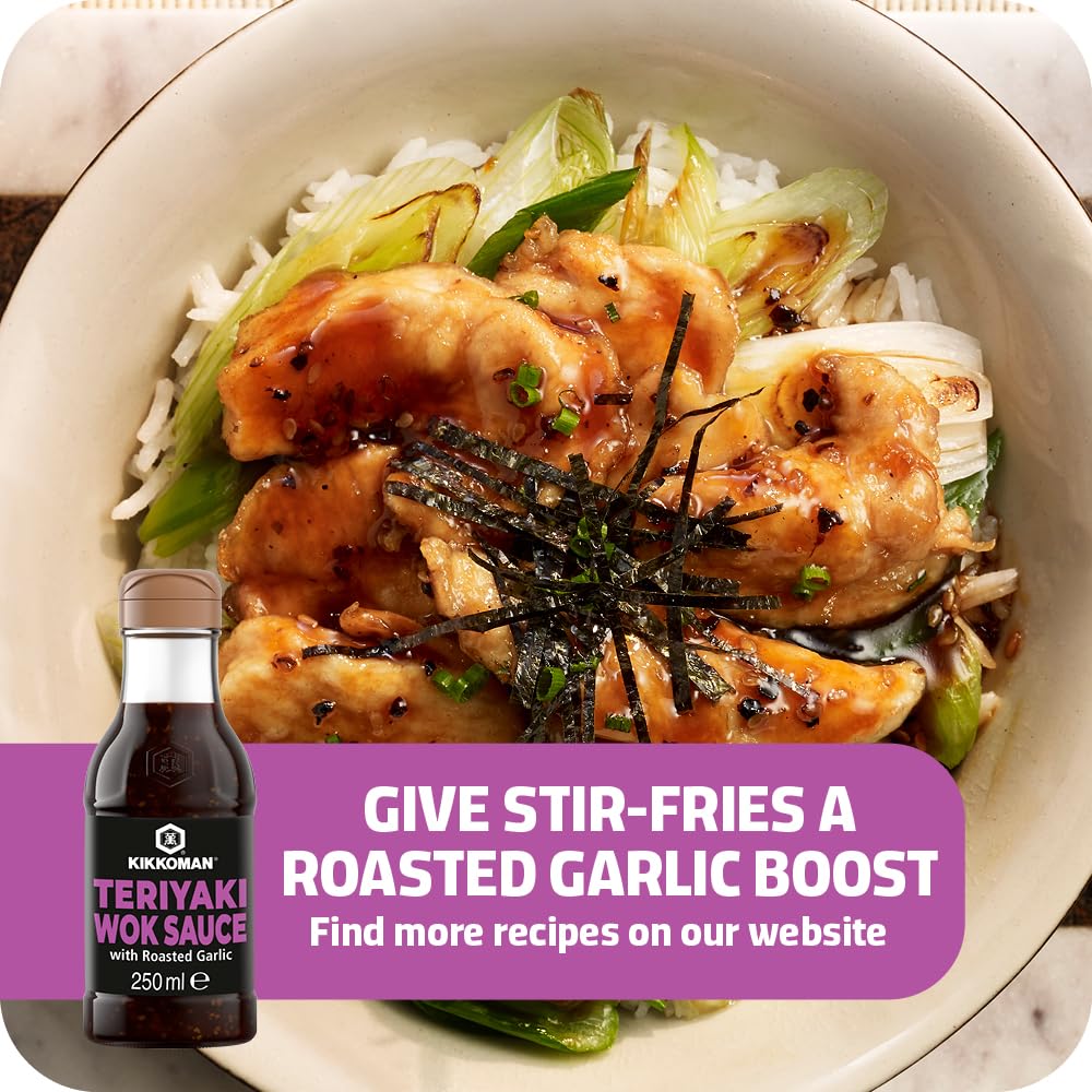 Kikkoman Teriyaki con ajo asado 250ml