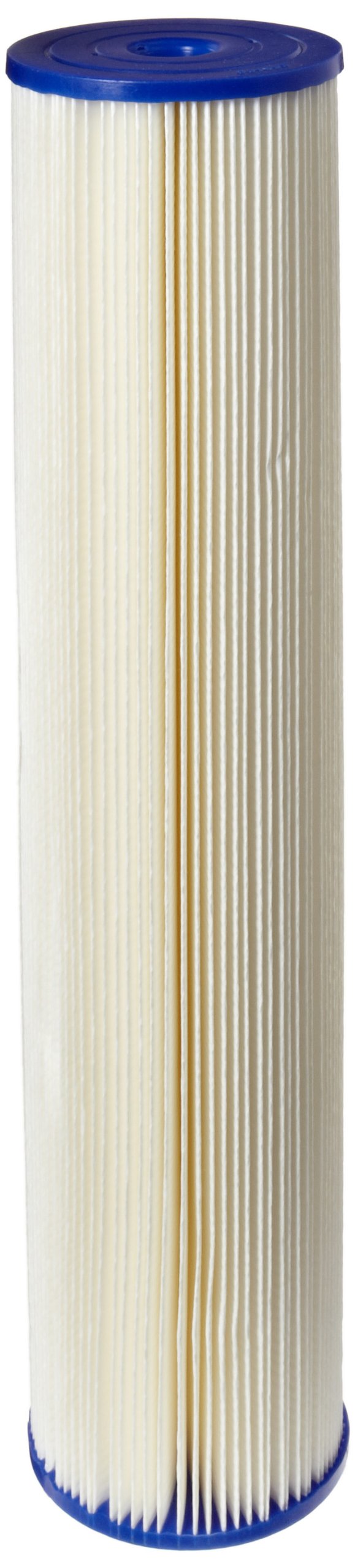 Pentek255495-43 ECP20-20BB Pleated Cellulose Polyester Filter Cartridge, 20" x 4-1/2", 20 Microns