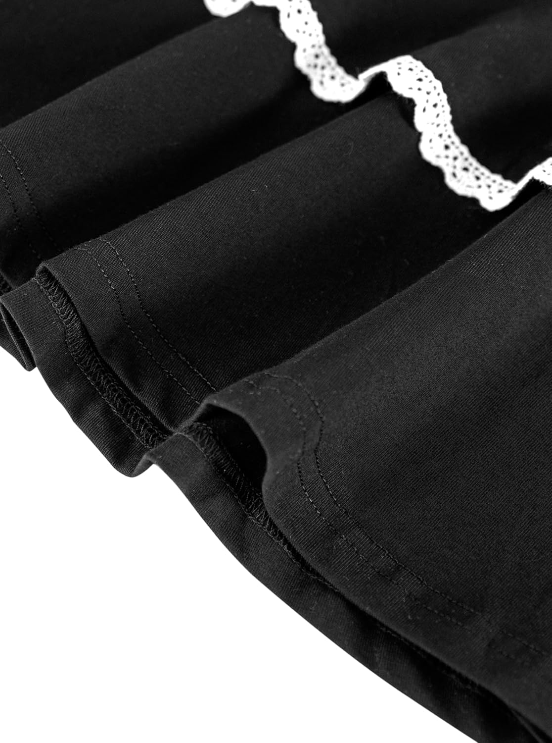 Girls Pleated Skirt Bow Cute Mini Skorts Tiered Tennis Skirts with Shorts - Image 5