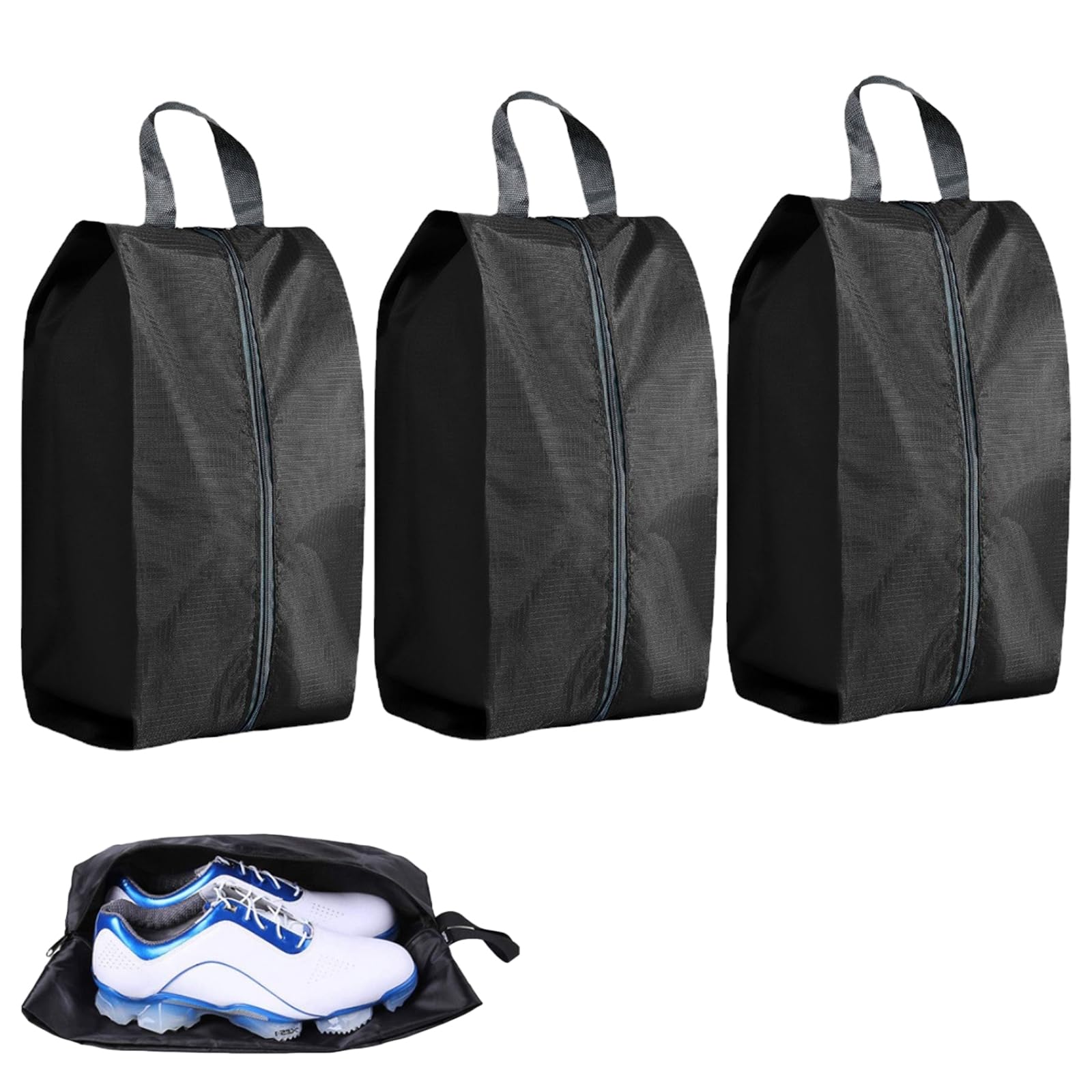 4 Sacche Per Scarpe Da Viaggio Impermeabili - Borsa Multiuso Per Scarpe, Vestiti, Trucco E Accessori - Foto 3