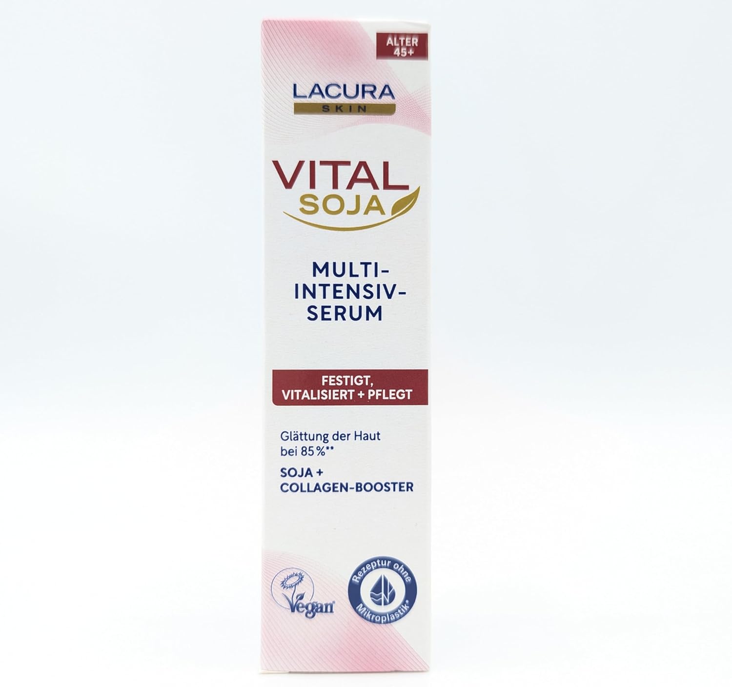 Lacura Skin Vital Soy Multi-Intensive Serum 30 ml Soy + Collagen Booster Firms, Revitalises and Nourishes for Mature Skin from 45 Years