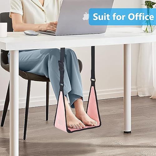 Miniatura 3 de Reposapiés de avión Hommock de pie de viaje con espuma viscoelástica, reposapiés plano ajustable portátil, reposapiés sin choques que proporciona