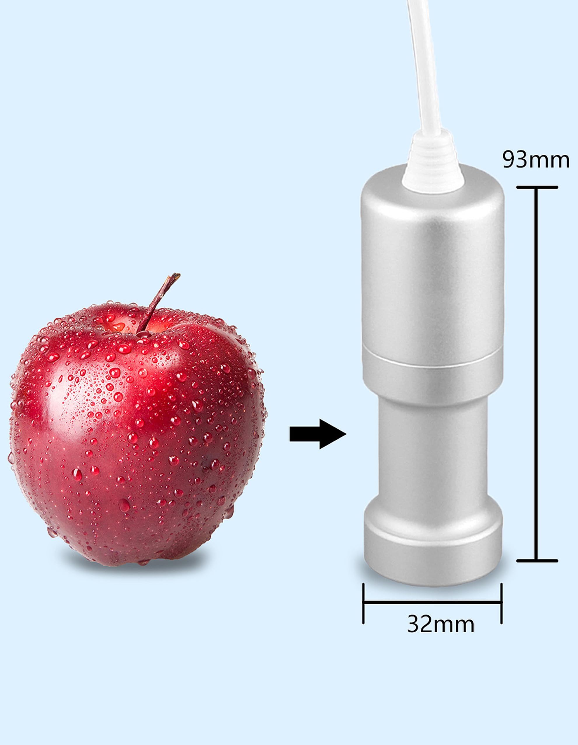 CE-9600 Tragbarer Mini Ultraschall Reiniger Gemüse Obst Schmuck Ultraschallreiniger Mehrzweckreiniger