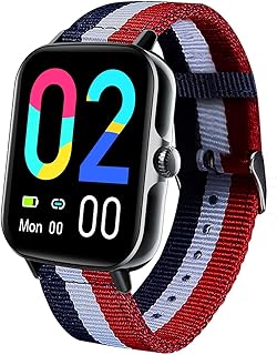 FUfIzu 2023 ECG Smart Watch Blood Sugar Monitor,ECG+HRV Fitness Tracker with Blood Pressure Heart Rate Blood Oxygen Body Temperature Sleep Monitor,Step Counter Activity Tracker,L