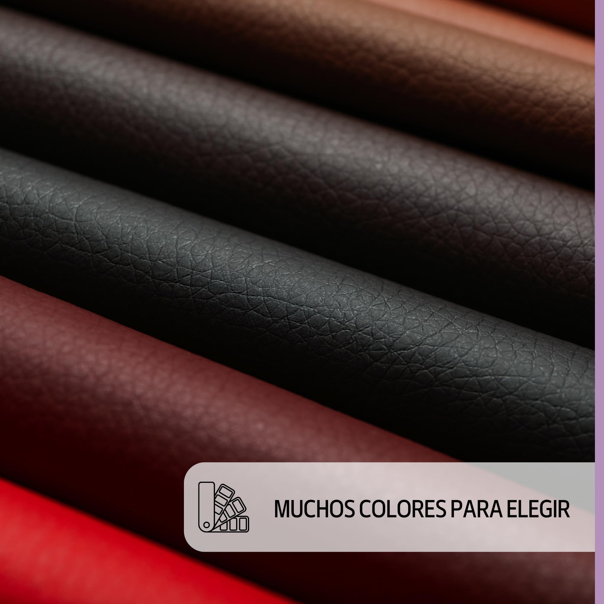 TAPHICEROS Parche Reparador de Cuero, Crema, 1000cm x 140cm, Metro de Tela, Kit de Reparación de Cuero Sintético para Asiento de Coche Sofá Mueble Silla de Oficina DIY