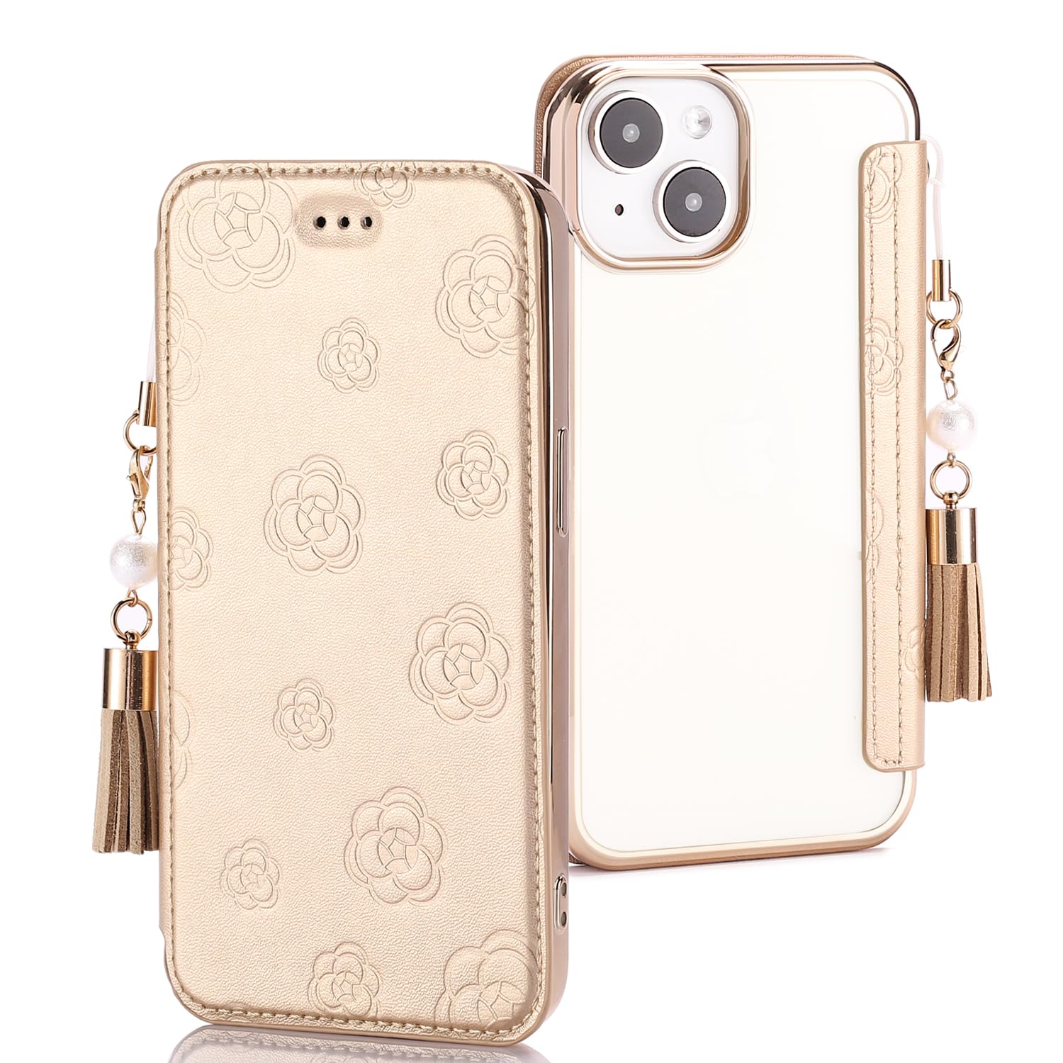 Amazon.co.jp: NicNik用の iphone14 スマホケース 手帳型 かわいい 花