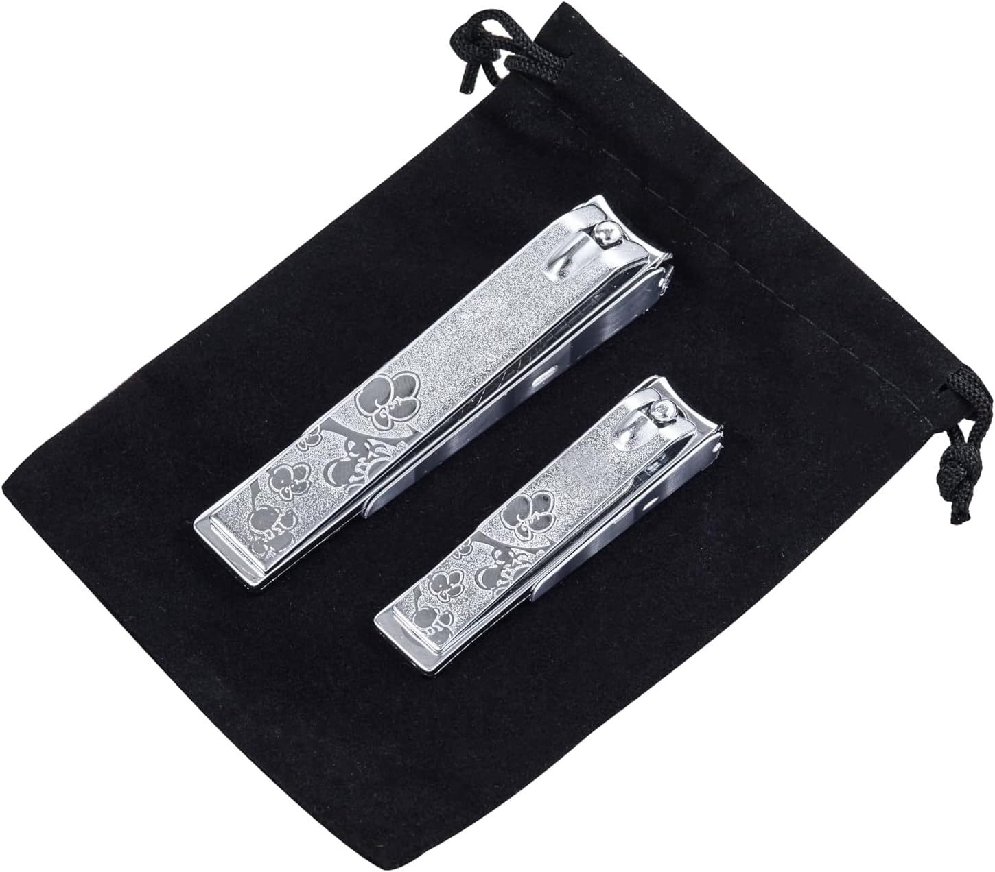 Korean High Class Nail Clippers Set, Fingernail Clipper and Toenail Clipper Cutters, Sharp Stainless Steel