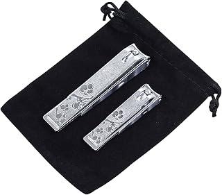 Korean High Class Nail Clippers Set, Fingernail Clipper and Toenail Clipper Cutters, Sharp Stainless Steel