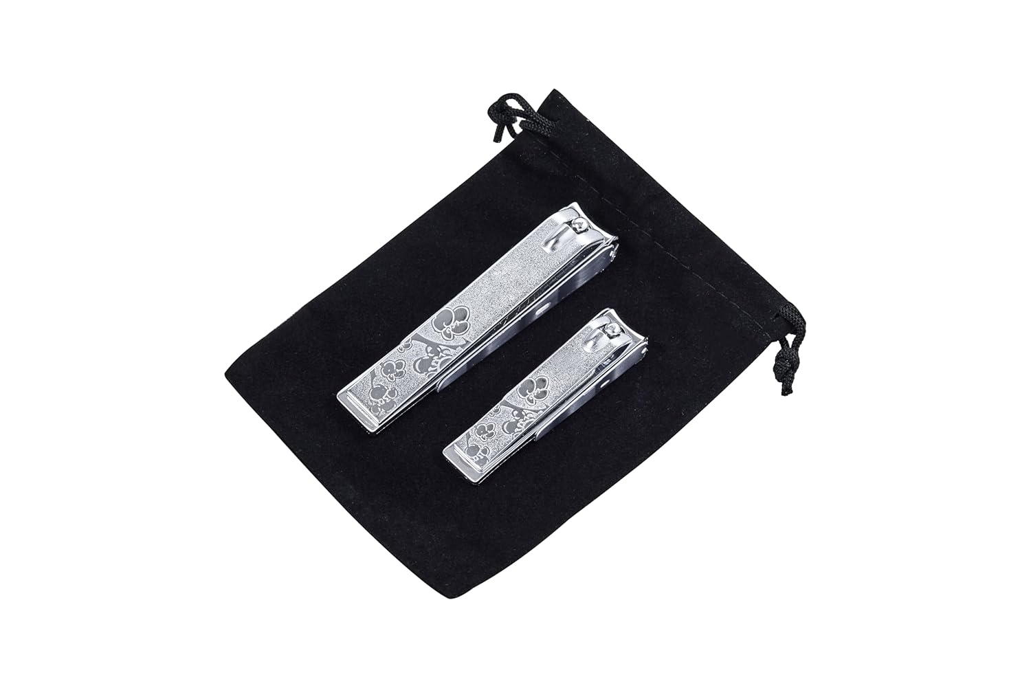 Korean High Class Nail Clippers Set Fingernail Clipper and Toenail Clipper Cutters Sharp Stainless Steel
