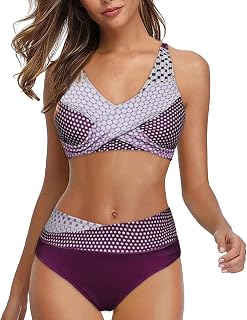 Tops de natação para mulheres com sutiã feminino sutiã esportivo floral estampado praia praia faixa faixa faixa conjunto de biquíni