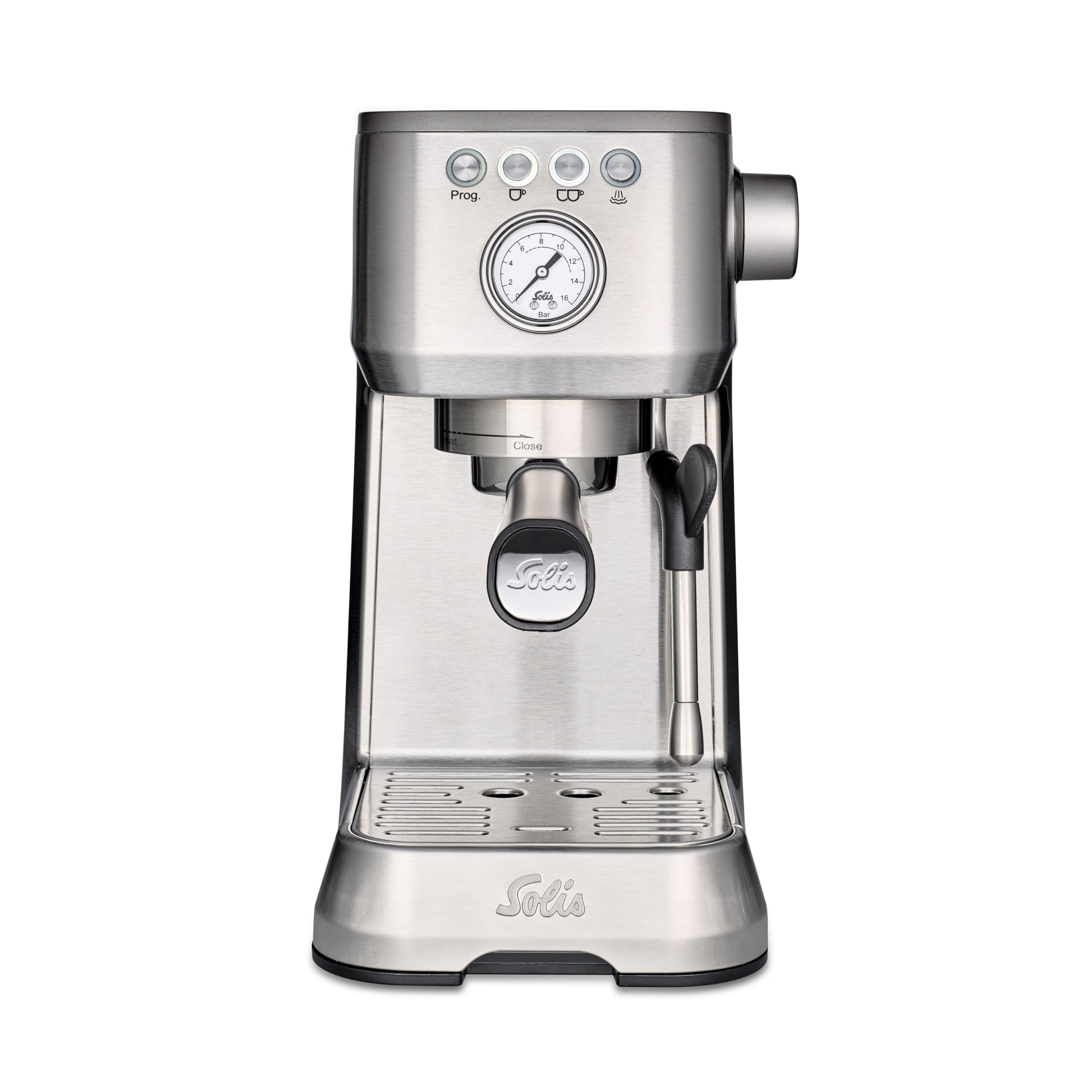 Solis Barista Perfetta Plus 1170 V2 Cafetera Express Automática - Máquina de Café Espresso - 15 Bar - 1.7L - Acero Inoxidable - Plata