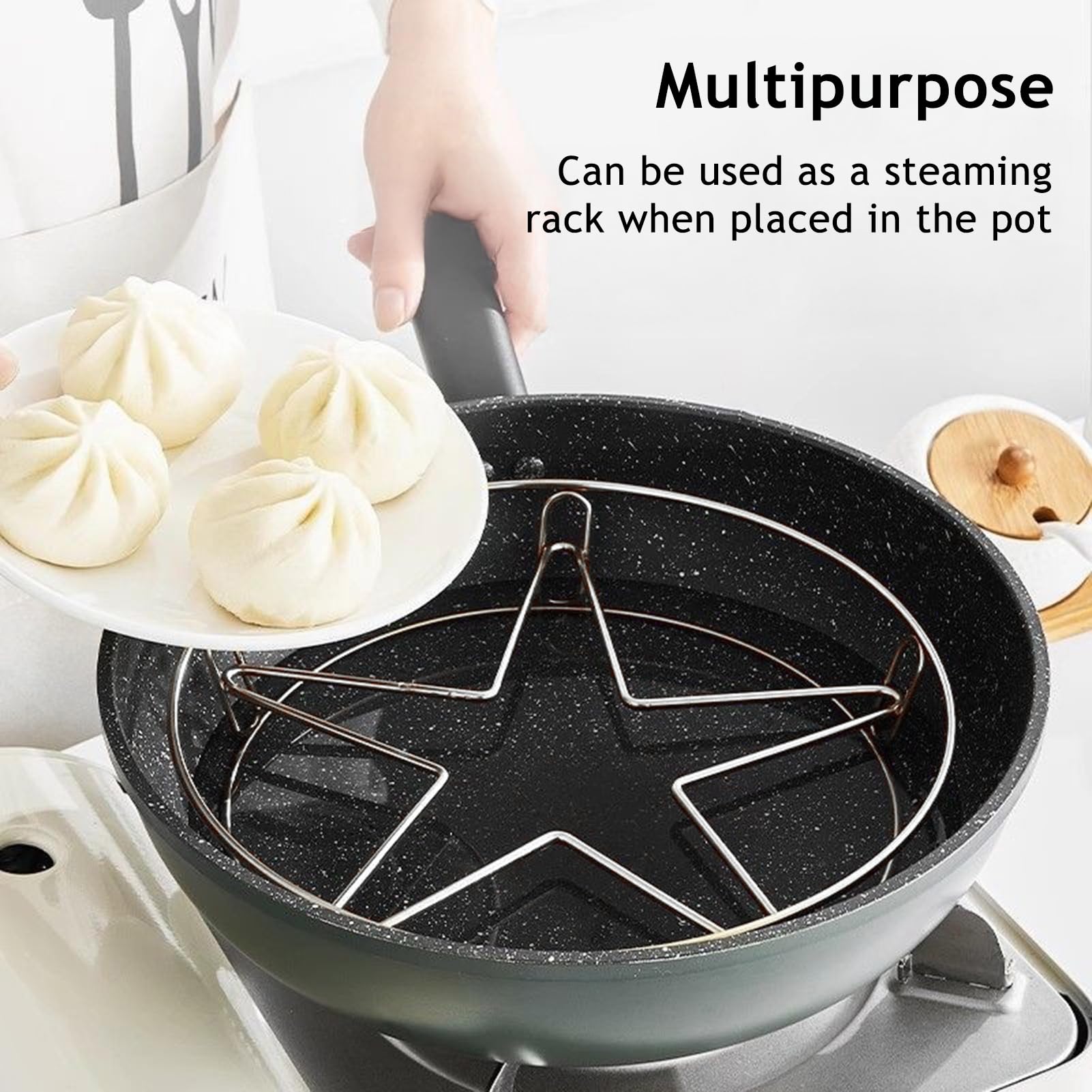 Stainless Steel Pot Trivet, Hollow Star Heat Resistant Cooling Rack