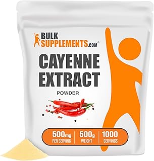 BulkSupplements.com Cayenne Extract Powder - Cayenne Pepper Extract - Herbal Supplement - Cayenne Pepper Supplements - Blo...