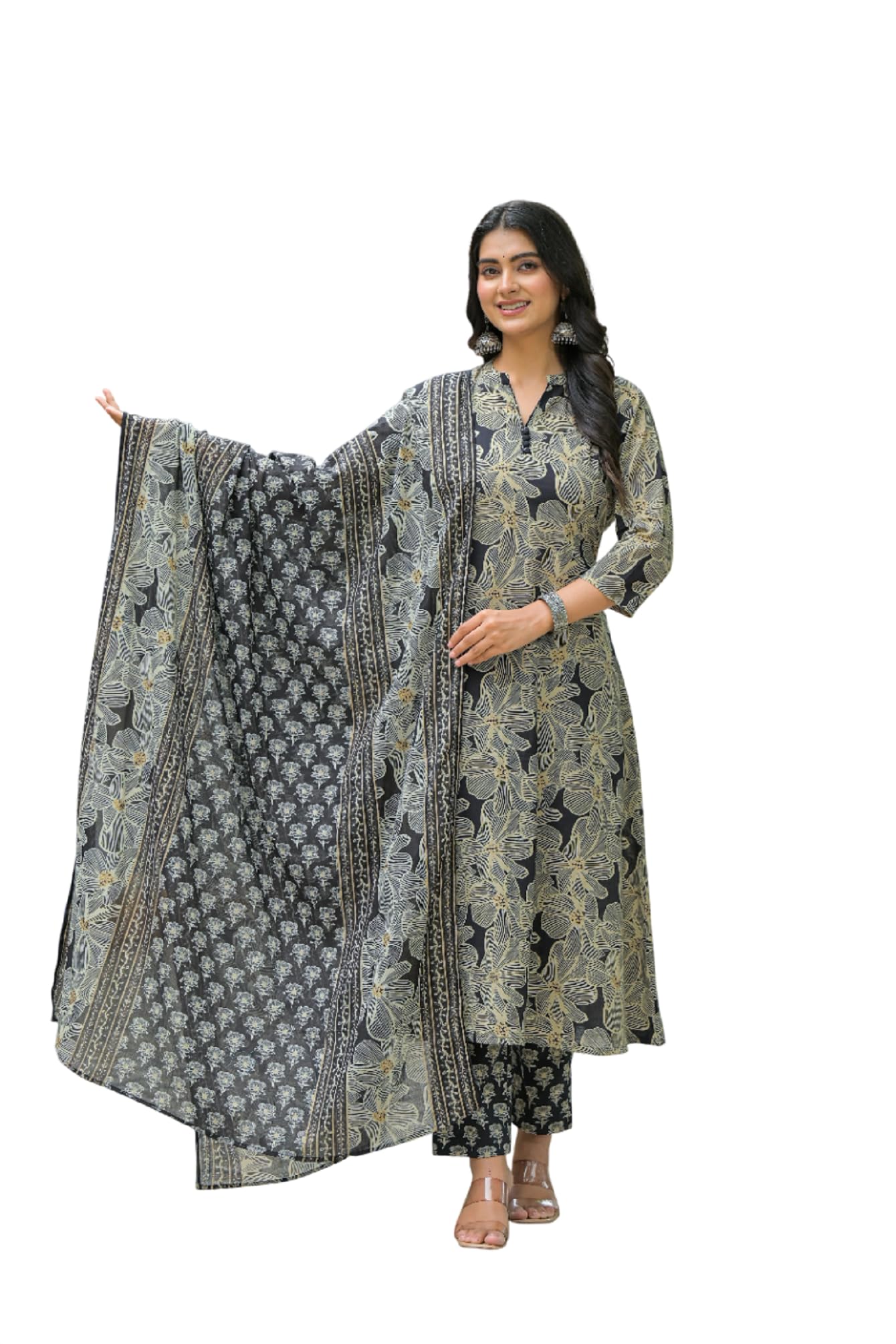 FABNEX Kurta Pant Set with Dupatta Women 3 Piece
