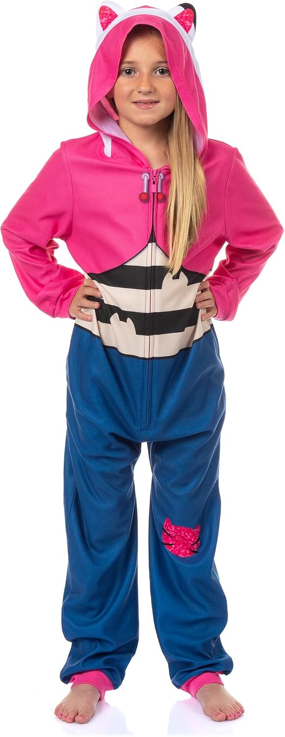 INTIMO Gabby's Dollhouse Union Suit Girl's One Piece Hooded Pajama
