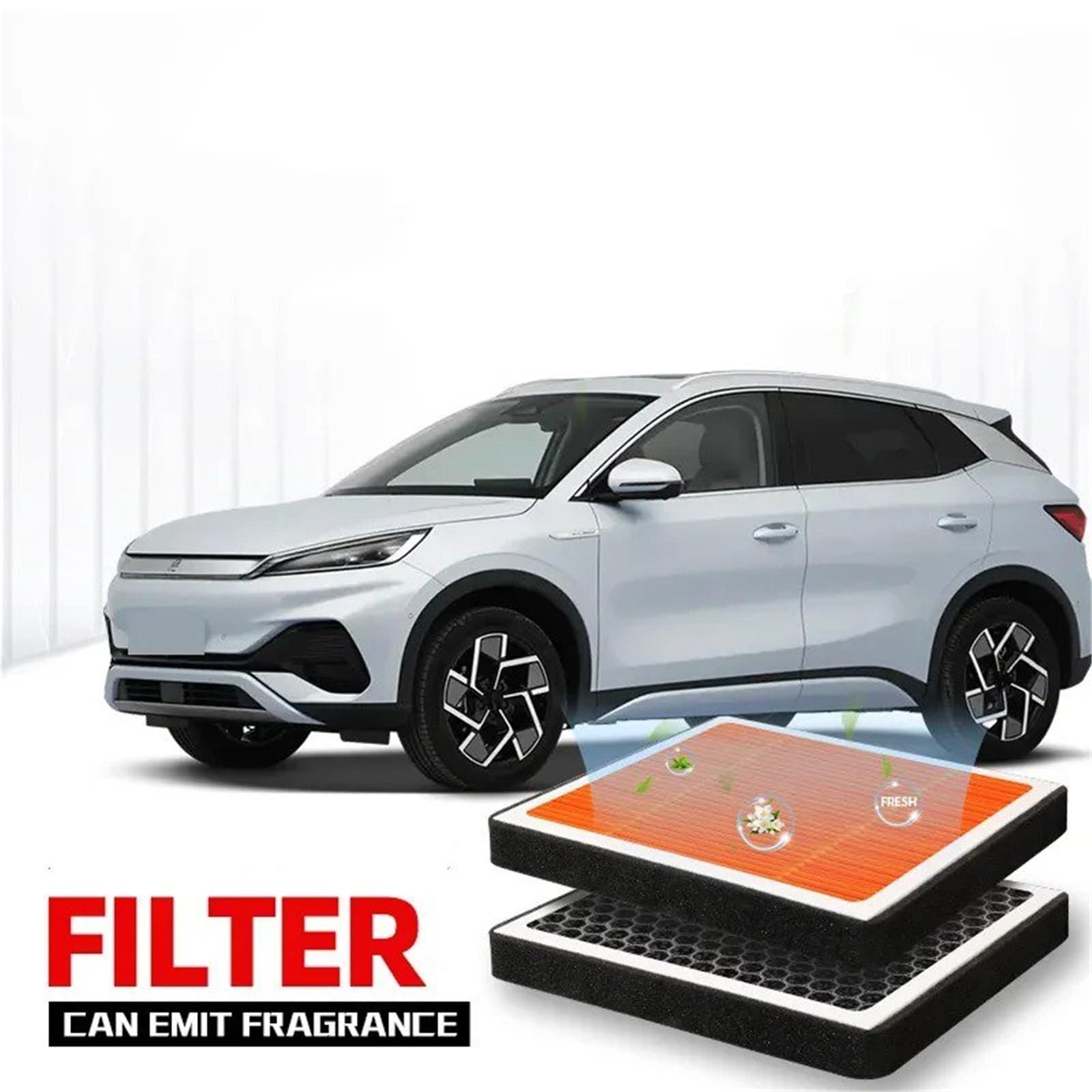 Filtro Abitacolo Ai Carboni Attivi Per BYD Per ATTO 3 Filtro Abitacolo Aria Condizionata Al Carbone Attivo Con Fragranza Per Purificare L'auto