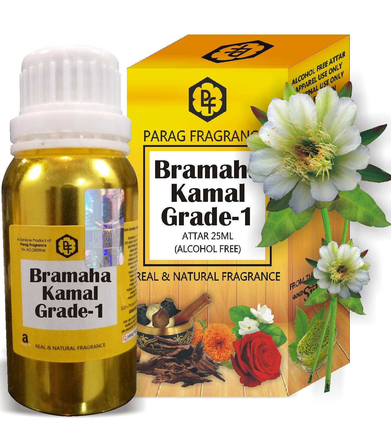 Parag Fragrances Bramaha Kamal 25 ml (Most Precious and Rare Attar) For Worship, Alcohol, Real and Natural, and Undiluted-image-16