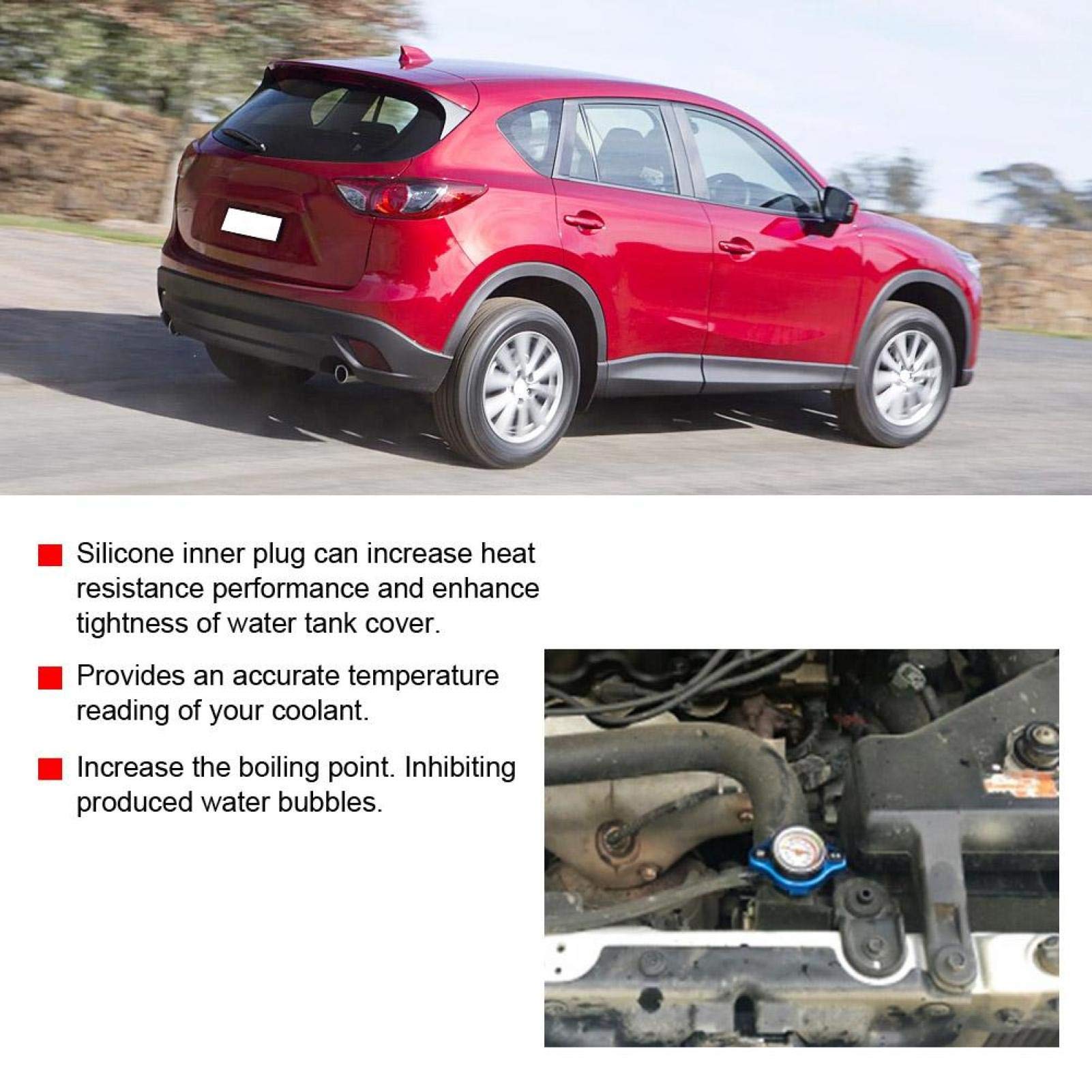 Tappo Termostatico Moto Con Indicatore - Alluminio E Silicone Per Radiatore - Foto 12