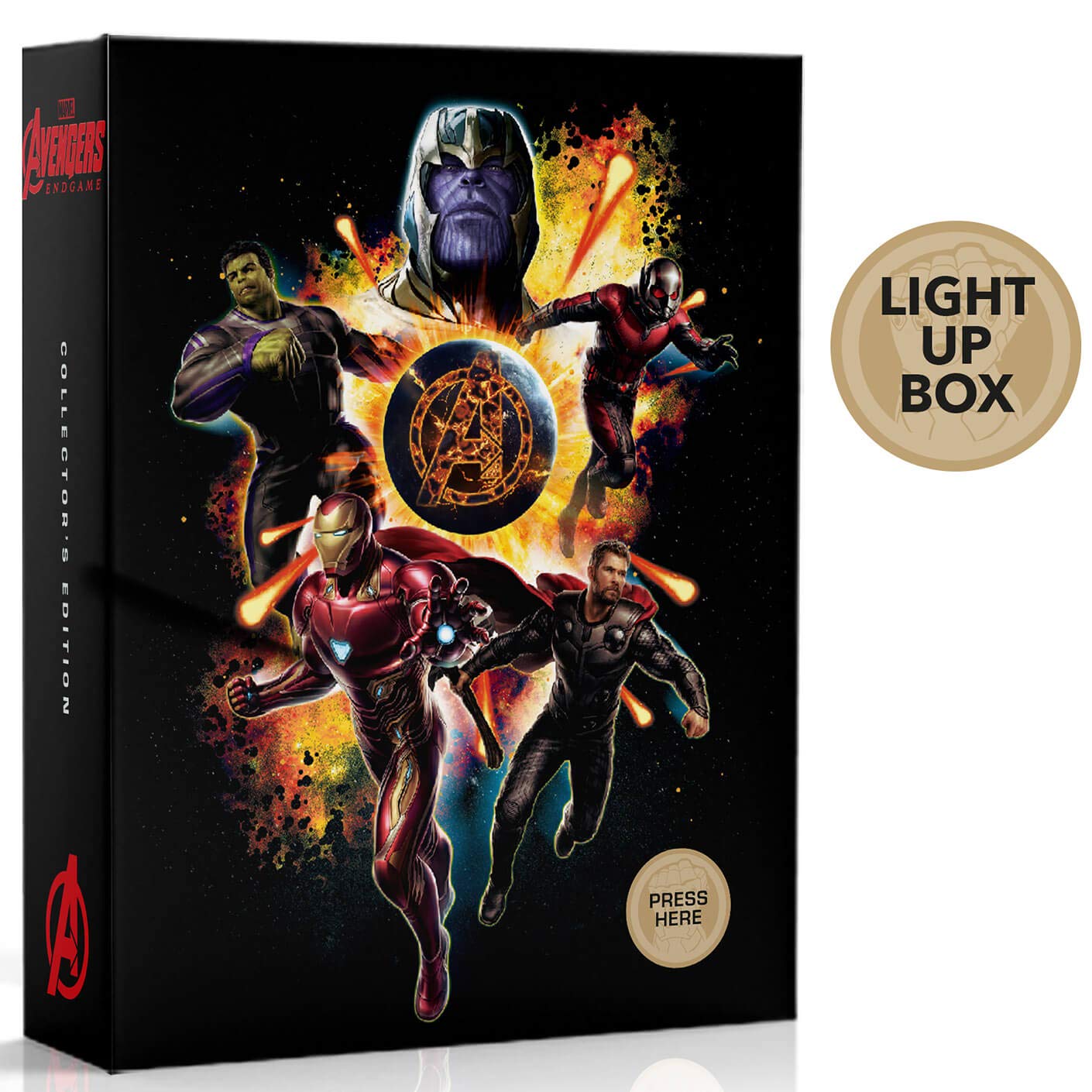 Avengers Endgame 4K Ultra HD Collectors Set / Includes 4K Steelbook / Light Up Display Box / Art Work / Badges / Import / Region Free 4K Ultra HD Disc+2D Blu Ray