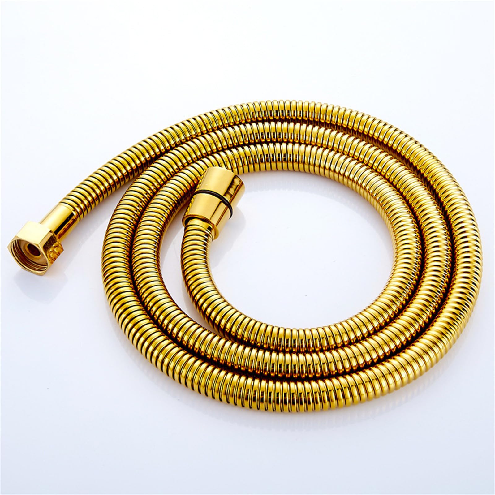 Doccetta Sle Vinta Gold con tubo in acciaio inox da 150 cm in ottone a forma di telefono con connettore G1/2"