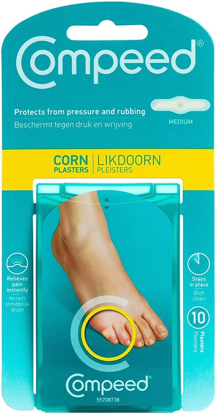 Corn Plasters, Advanced Corn Care Cushions, 10 Count (Pack of 2) - Packaging may Vary