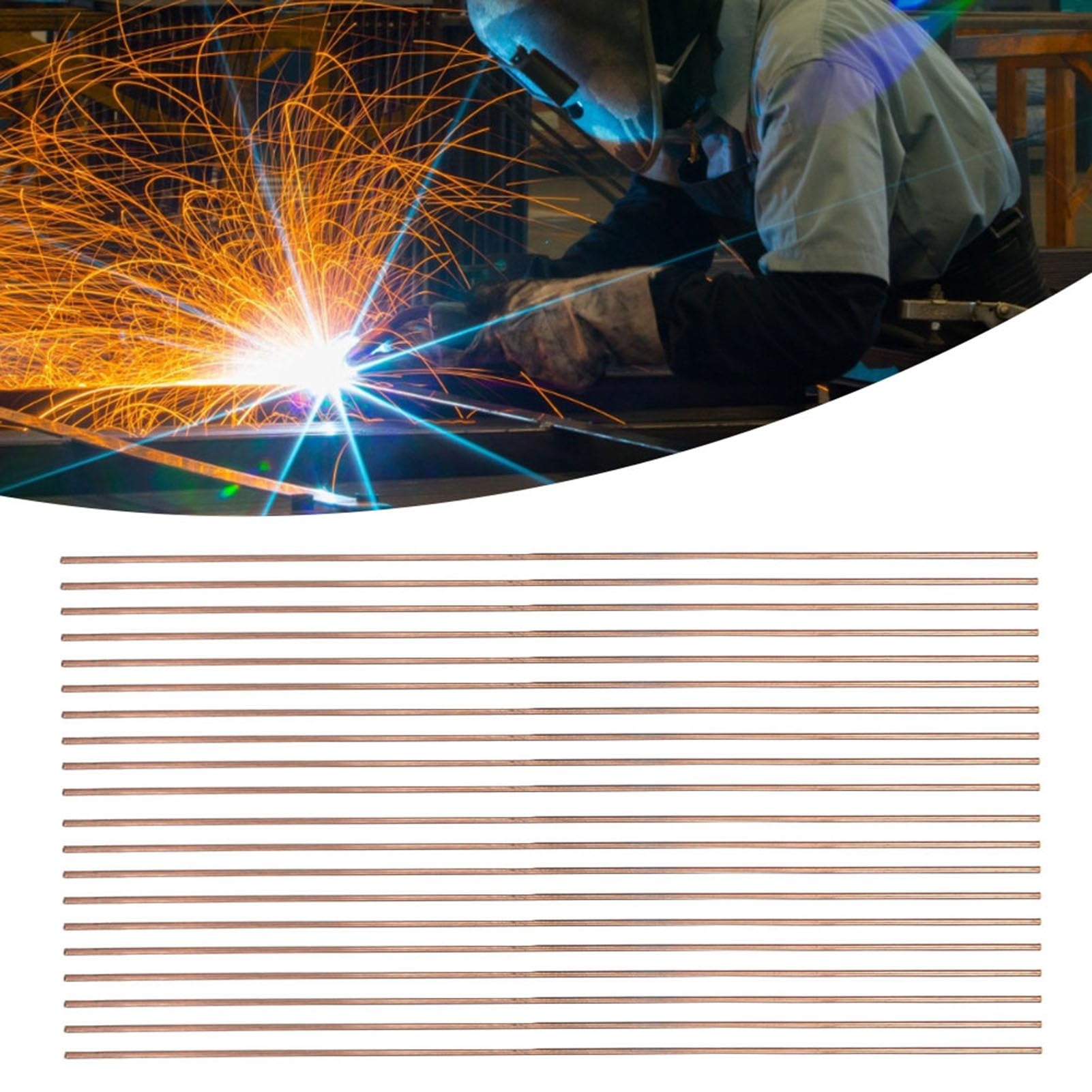 Phosphor-Kupfer-Schweißstäbe – 20 Stück, 2,5 Mm Durchmesser, Für Kühlschrank- & Klimaanlagen-Rohre
